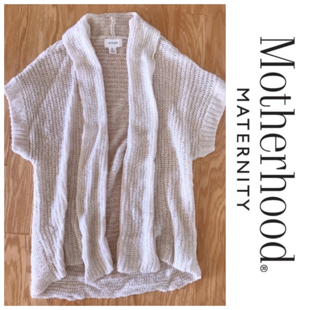 Motherhood Maternity Blush Short Sleeve Cardigan